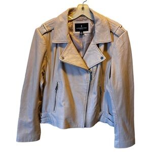 London Fog Soft Leather Biker‎ Jacket